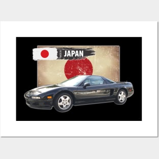 1991 Acura NSX in Berlina Black 05 Posters and Art